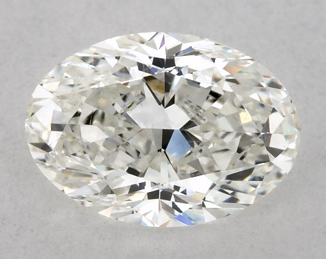 GIA 1.01 Carat H-SI1 Very Good Cut Oval Diamond