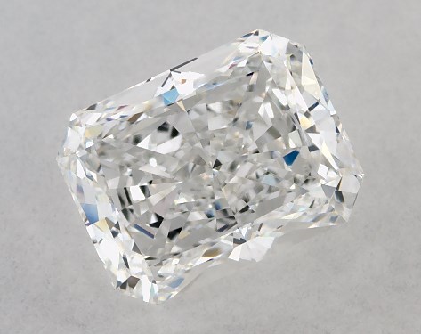 This 1.7 carat radiant diamond E color VS1 clarity has Ideal proportions and a diamond grading report from GIA