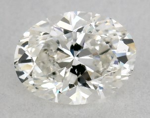 GIA 0.50 Carat H-VS2 Good Cut Oval Diamond