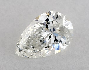 GIA 0.50 Carat F-SI1 Very Good Cut Pear Diamond