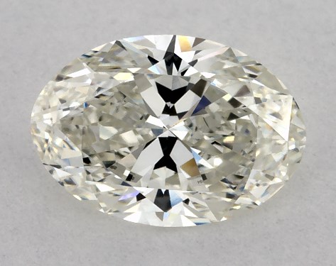 This 1.05 carat oval diamond H color VS2 clarity has Ideal proportions and a diamond grading report from IGI