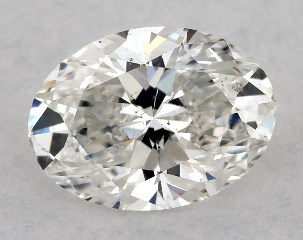 GIA 0.50 Carat G-SI1 Very Good Cut Oval Diamond