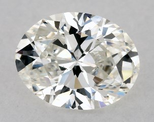 GIA 0.50 Carat H-SI1 Very Good Cut Oval Diamond