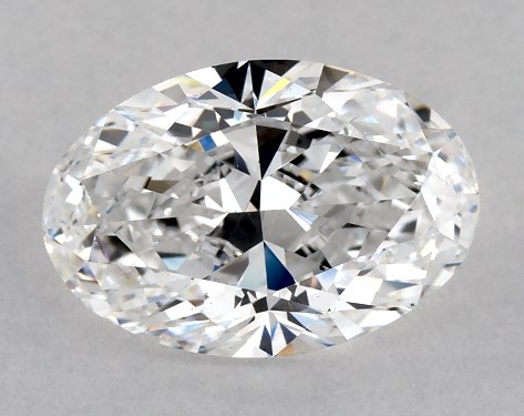 This 1.5 carat oval diamond D color VS2 clarity has Ideal proportions and a diamond grading report from GIA