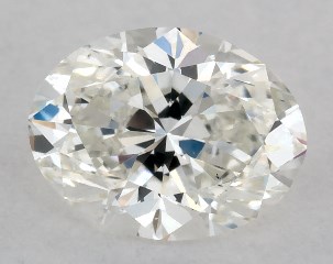 GIA 0.50 Carat I-VS2 Good Cut Oval Diamond