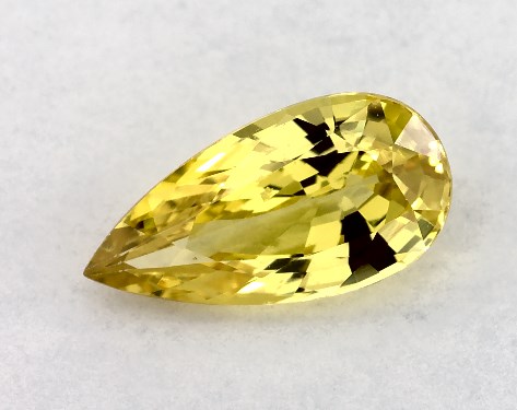  1.04 Carat Yellow Sapphire   Pear gemstones