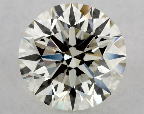 This 1.5 carat round diamond I color VS2 clarity has Excellent proportions and a diamond grading report from IGI