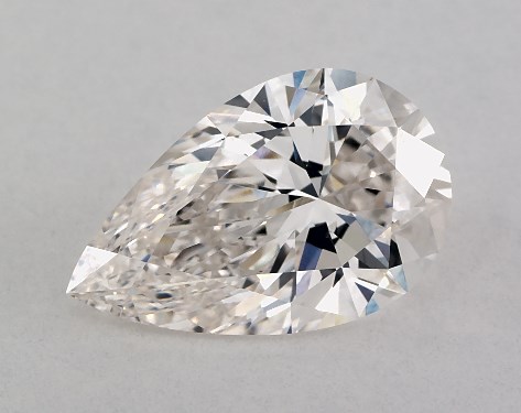 This Lab-Grown diamond 1.54 carat pear H color VS1 clarity has Ideal proportions and a diamond grading report from IGI