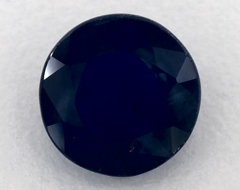 2.13 Carat Round Natural Blue Sapphire