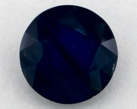 2.13 Carat Round Natural Blue Sapphire