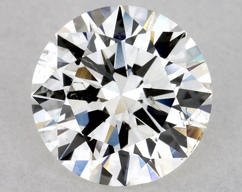 GIA 1.00 Carat H-SI2 Excellent Cut Round Diamond