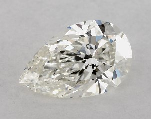 GIA 0.50 Carat H-SI1 Ideal Cut Pear Diamond