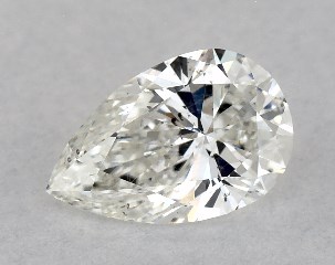 GIA 0.50 Carat I-SI1 Ideal Cut Pear Diamond