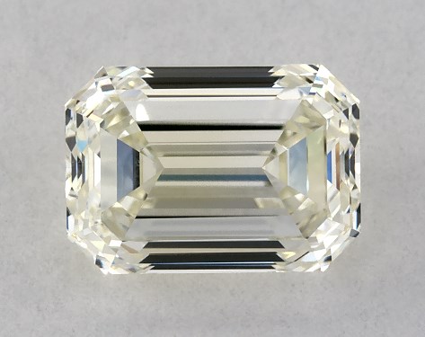 This 1 carat emerald diamond K color VS1 clarity has Good proportions and a diamond grading report from IGI