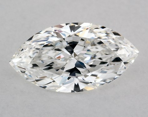 This 1 carat marquise diamond F color VVS2 clarity has Ideal proportions and a diamond grading report from GIA