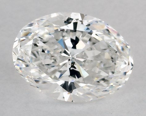 This 1.2 carat oval diamond E color SI2 clarity has Very Good proportions and a diamond grading report from GIA