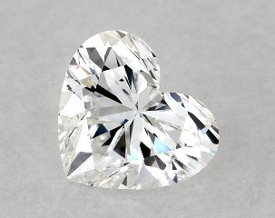 GIA 0.50 Carat E-SI1 Ideal Cut Heart Diamond
