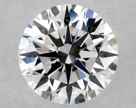 This Lab-Grown diamond 1.04 carat round D color VVS2 clarity has Ideal proportions and a diamond grading report from IGI
