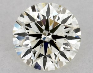 IGI 0.50 Carat H-SI1 Excellent Cut Round Diamond