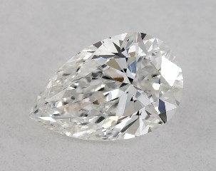 GIA 0.50 Carat F-SI1 Very Good Cut Pear Diamond