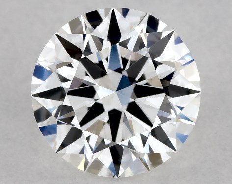 This Lab-Grown diamond 0.55 carat round E color VS1 clarity has Ideal proportions and a diamond grading report from IGI