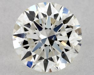 IGI 0.50 Carat H-SI1 Excellent Cut Round Diamond