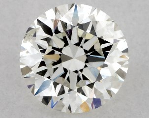 IGI 0.51 Carat H-SI1 Excellent Cut Round Diamond