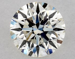 IGI 0.50 Carat H-SI1 Excellent Cut Round Diamond