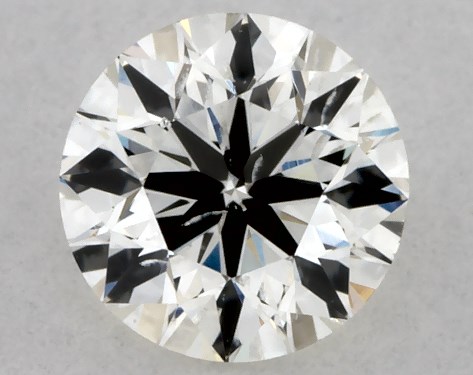 IGI 0.50 Carat H-SI1 Excellent Cut Round Diamond