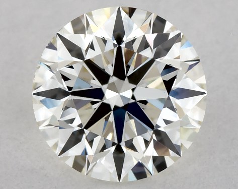This 0.66 carat round diamond H color VS1 clarity has Excellent proportions and a diamond grading report from IGI