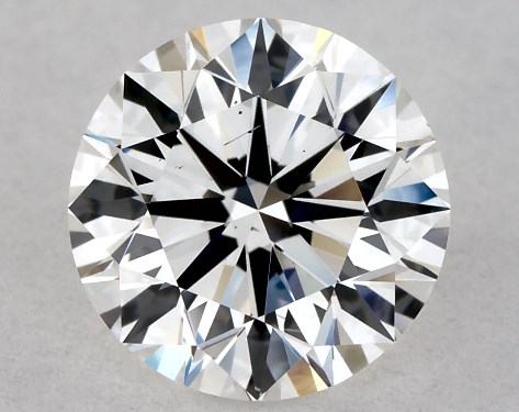This 0.84 carat round diamond F color SI1 clarity has Excellent proportions and a diamond grading report from GIA