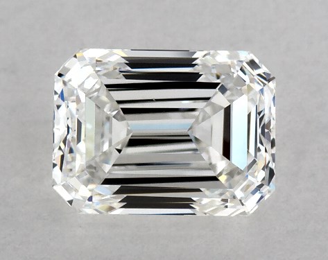 This 1.01 carat emerald diamond E color VS1 clarity has Very Good proportions and a diamond grading report from GIA