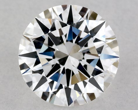This Lab-Grown diamond 0.9 carat round D color VVS2 clarity has Ideal proportions and a diamond grading report from IGI