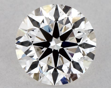 This 0.7 carat round diamond G color SI1 clarity has Excellent proportions and a diamond grading report from IGI