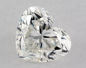 GIA 0.80 Carat H-SI1 Ideal Cut Heart Diamond