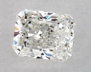 GIA 0.53 Carat G-VS1 Ideal Cut Radiant Diamond