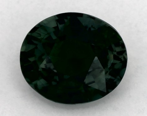  1.01 Carat Green Sapphire   Oval gemstones