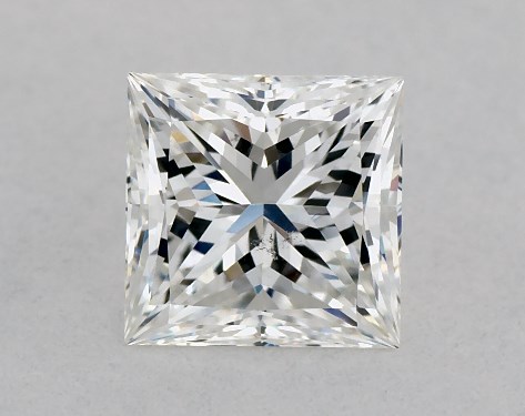 GIA 1.01 Carat G-SI1 Ideal Cut Princess Diamond
