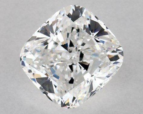 This Lab-Grown diamond 1 carat cushion E color VVS2 clarity has Ideal proportions and a diamond grading report from IGI
