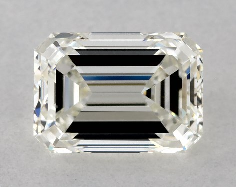 This 1 carat emerald diamond H color VVS1 clarity has Very Good proportions and a diamond grading report from IGI