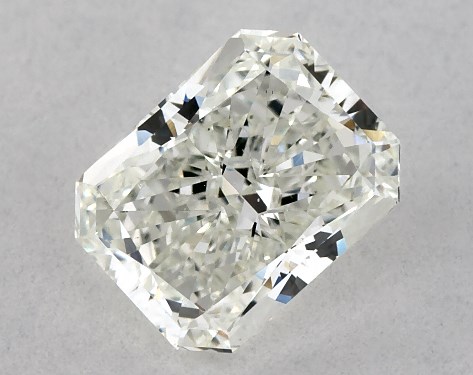 This 1.01 carat radiant diamond G color VS2 clarity has Ideal proportions and a diamond grading report from IGI