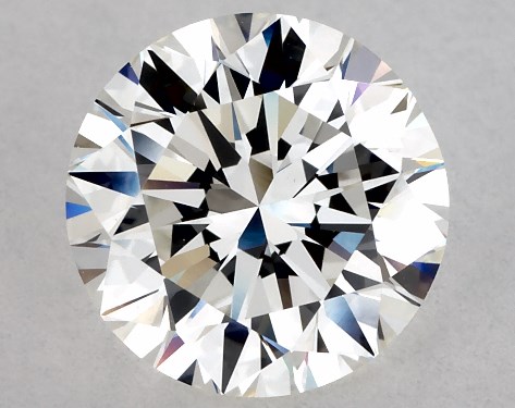 This 2 carat round diamond H color VS1 clarity has Excellent proportions and a diamond grading report from GIA