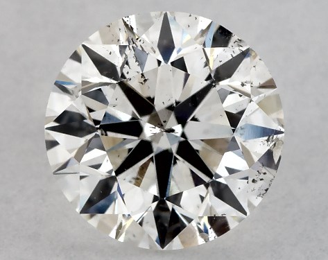 GIA 1.00 Carat H-SI2 Very Good Cut Round Diamond