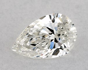GIA 0.50 Carat H-SI1 Ideal Cut Pear Diamond