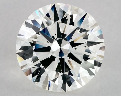 This 3.01 carat round diamond I color VVS2 clarity has Excellent proportions and a diamond grading report from IGI