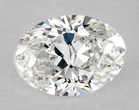 This 1.21 carat oval diamond F color VVS2 clarity has Ideal proportions and a diamond grading report from GIA