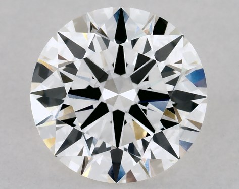 This Lab-Grown diamond 1.06 carat round F color VS2 clarity has Ideal proportions and a diamond grading report from IGI