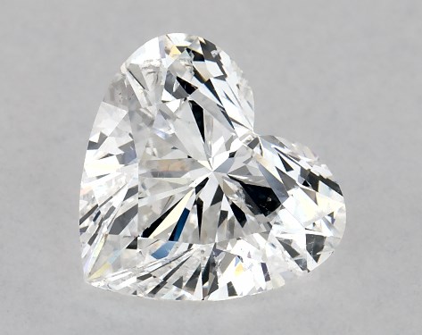 This 1 carat heart diamond E color SI2 clarity has Very Good proportions and a diamond grading report from GIA