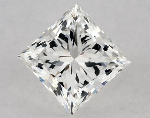 GIA 0.50 Carat F-SI1 Ideal Cut Princess Diamond