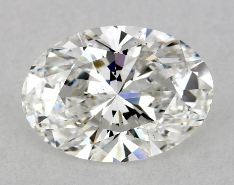 This Lab-Grown diamond 1.57 carat oval E color VS2 clarity has Ideal proportions and a diamond grading report from IGI